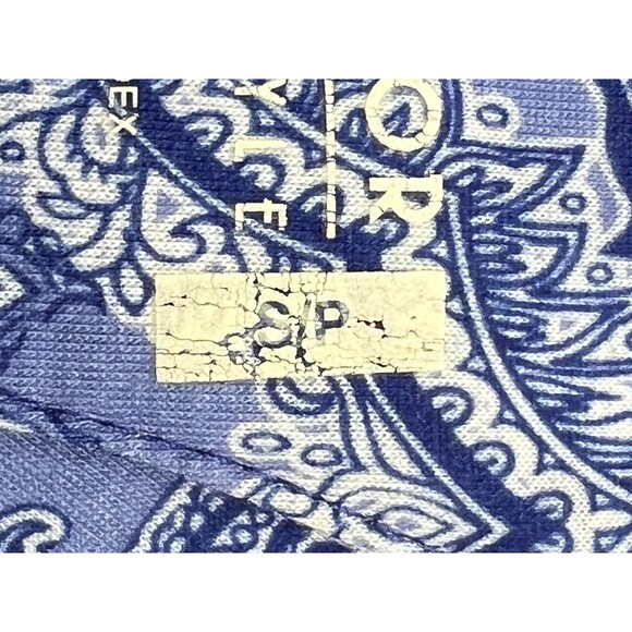 ZX Outdoor Lifestyle Dress Size S Athletic Dress V Neck Racerback Blue Paisley - Picture 12 of 14